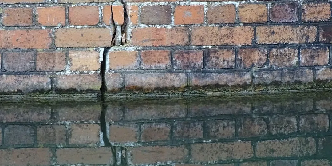Retaining wall in need of repair